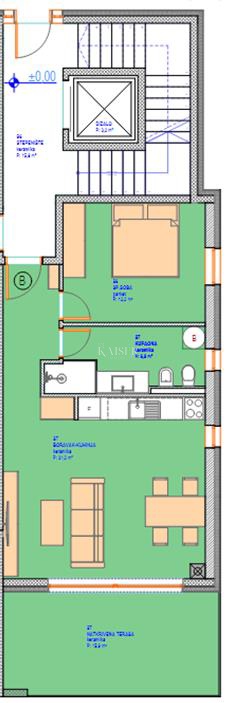 Istria, Umago, dintorni - appartamento in un nuovo edificio, 66m2, 300m dal mare, piano terra