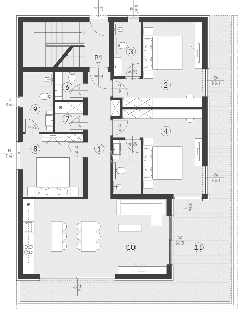 Istria, Medolino - Lussuoso appartamento al piano terra di 149 m2 con garage