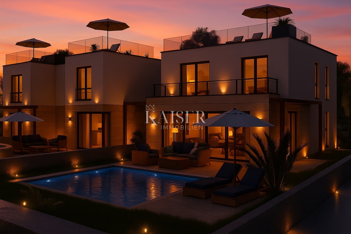 Parenzo, Kaštelir, Istria, casa di nuova costruzione con piscina