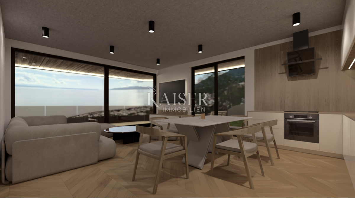 Opatija - Ičići, appartamento boutique con vista sul mare aperto