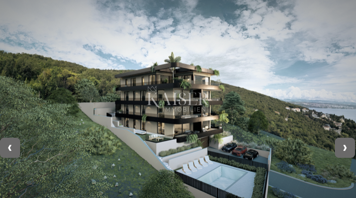 Opatija - Ičići, appartamento boutique con vista sul mare aperto