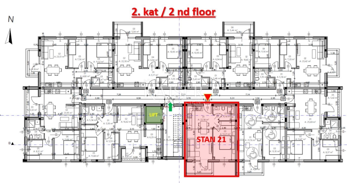 Istria, Pola - moderno appartamento con una camera da letto di 42 m² con balcone