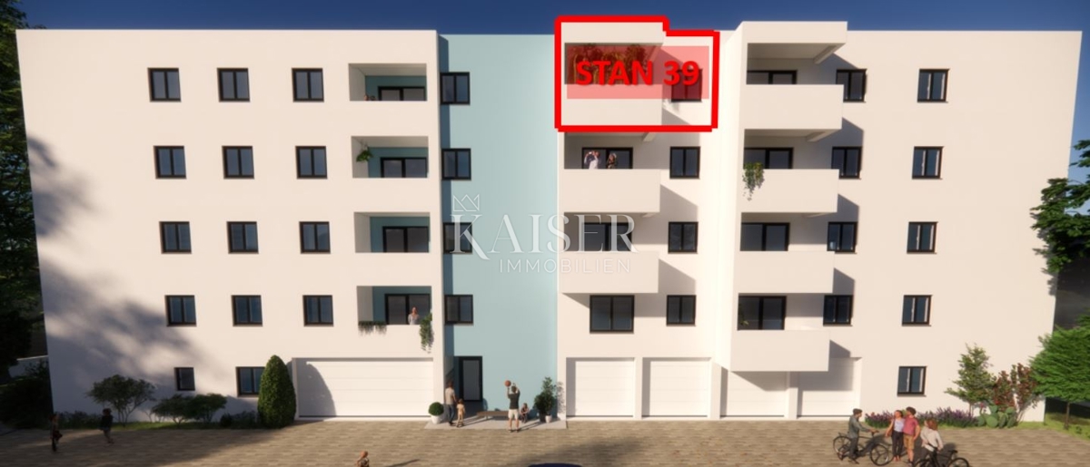 Istria, Pola - moderno appartamento con una camera da letto di 42 m² con balcone