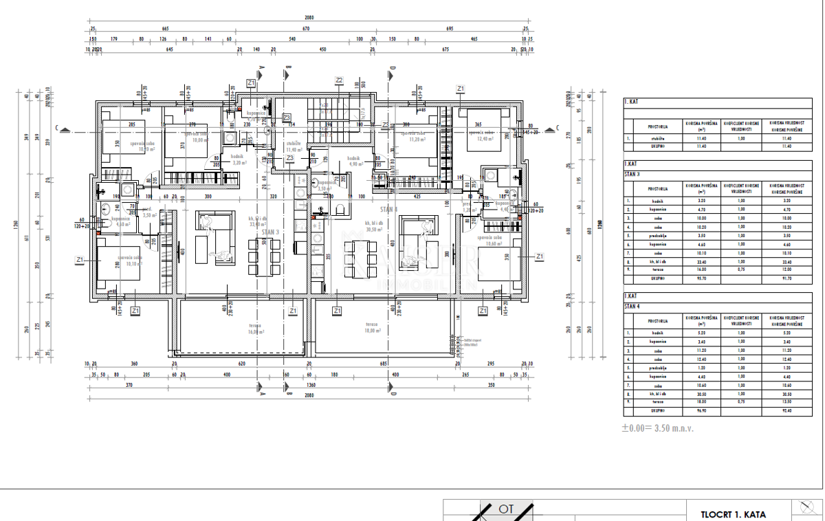 Appartamento Sukošan, 91,95m2