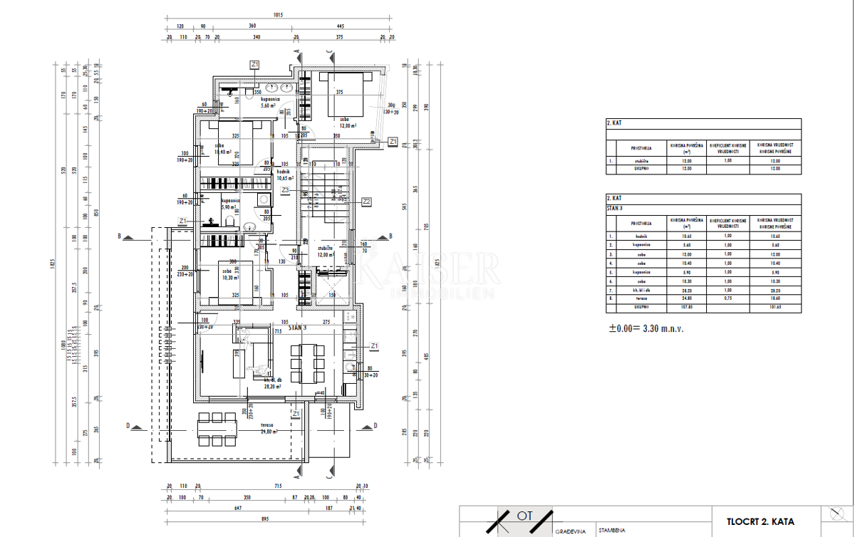 Appartamento Sukošan, 91,95m2