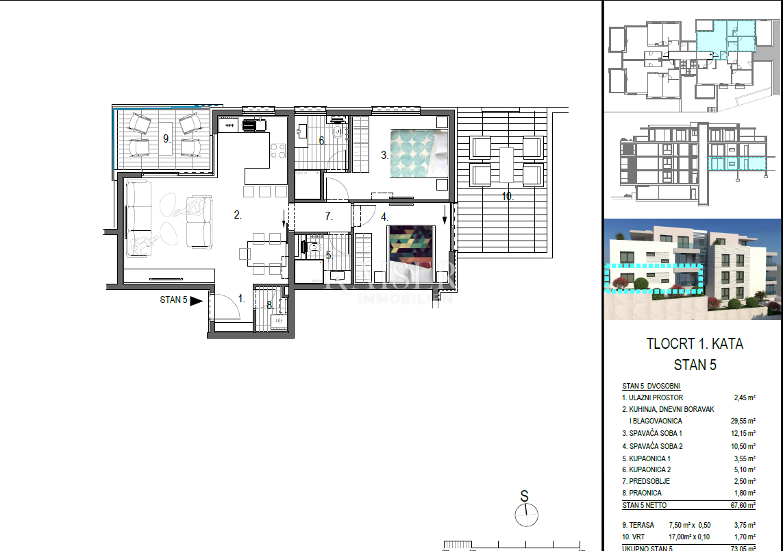 Appartamento Primošten, 83,26m2