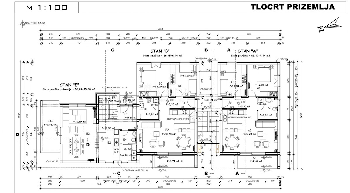 Istria - Parenzo, appartamento in un nuovo edificio, 130 m2