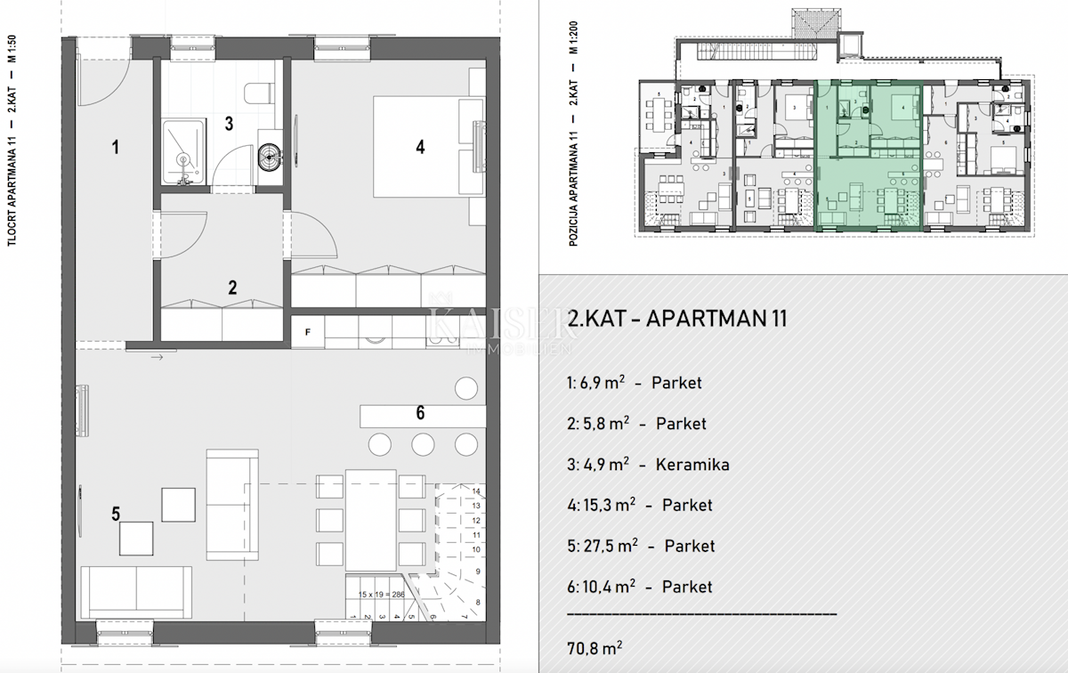 Appartamento Volosko, Opatija, 155,56m2