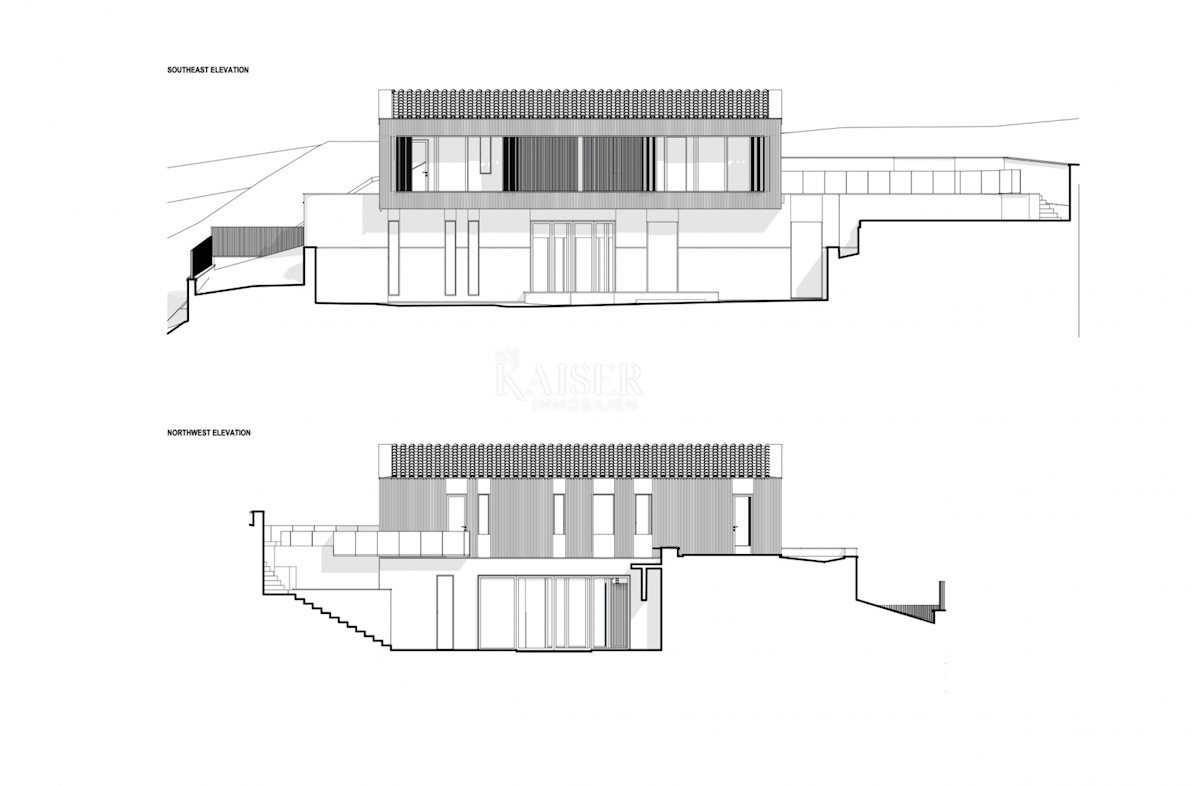 Rabac - terreno edificabile con progetto concettuale, 505 m2