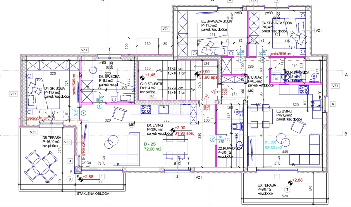 Appartamento Stivašnica, Rogoznica, 63,60m2