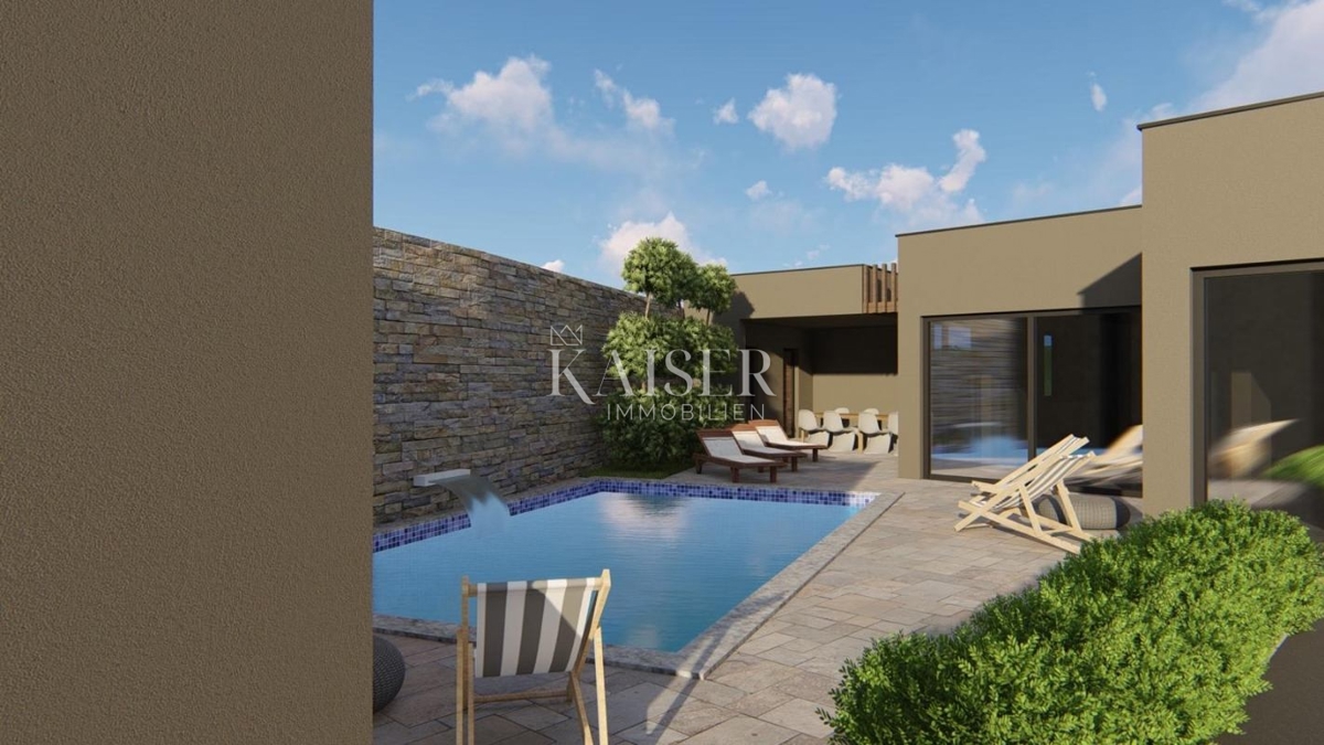 Istria, Pola - casa di lusso a un piano 166m2 con piscina