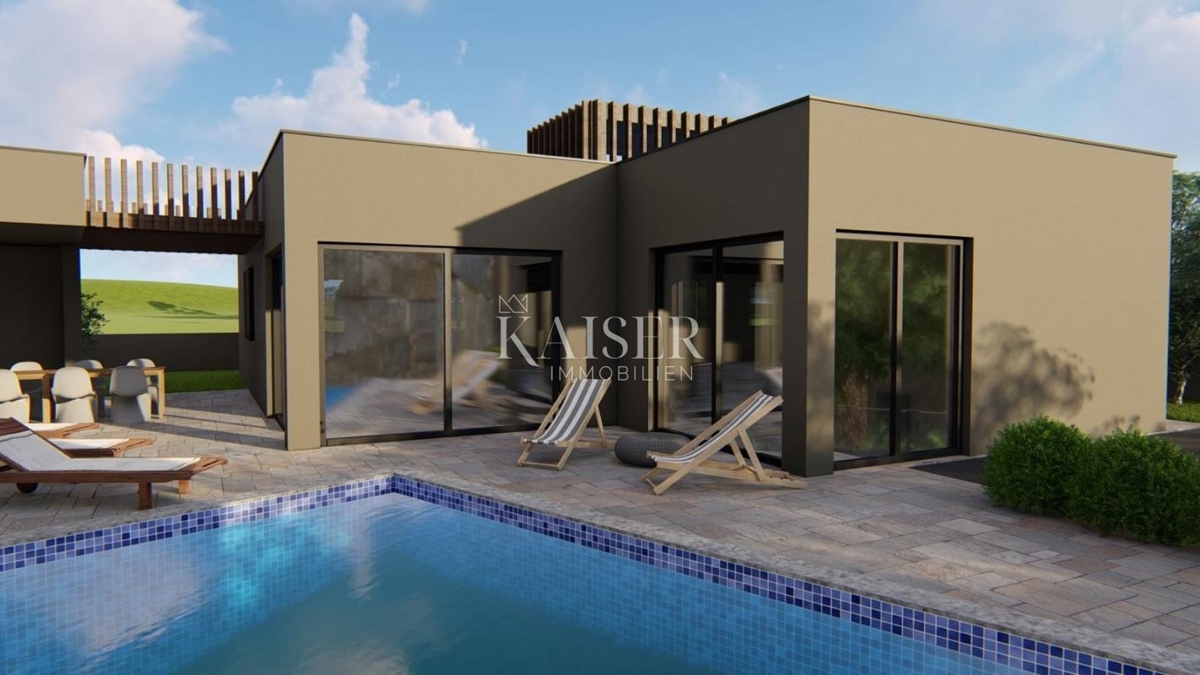 Istria, Pola - casa di lusso a un piano 166m2 con piscina