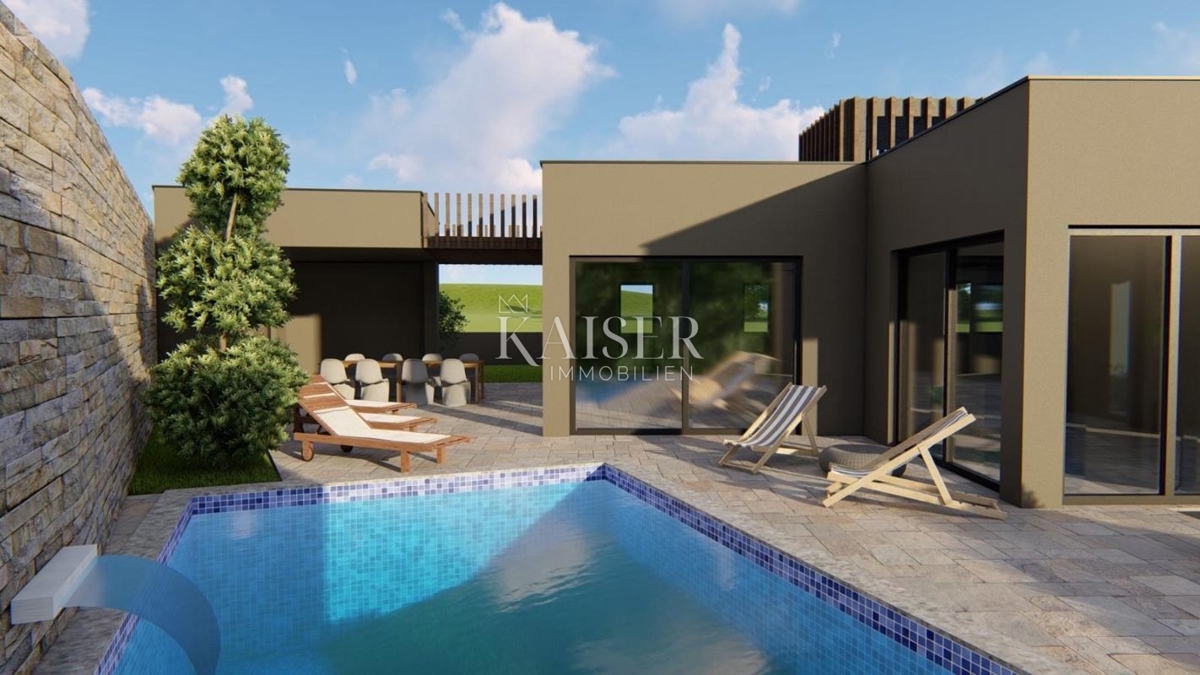 Istria, Pola - casa di lusso a un piano 166m2 con piscina