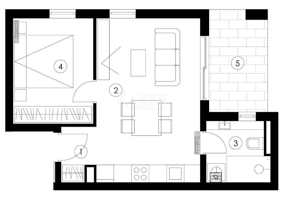 Appartamento Ričina, Zadar, 82m2