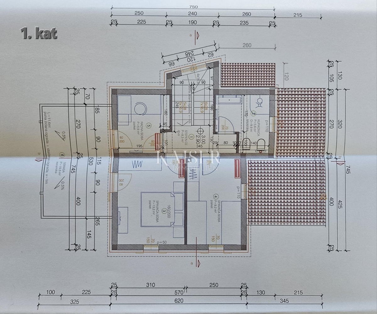 Isola di Lussino, Nerezine, casa 129 m2 - nuova costruzione