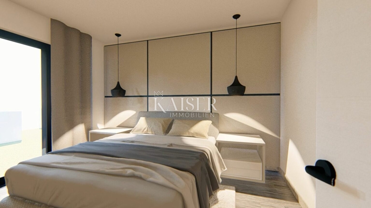 Zara, Diklo - lussuoso appartamento arredato S3 (83 m2), a 70 m dalla spiaggia