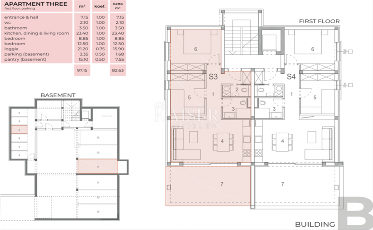 Zara, Diklo - lussuoso appartamento arredato S3 (83 m2), a 70 m dalla spiaggia