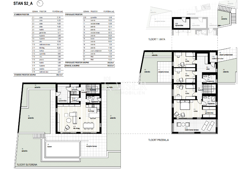 Appartamento Glavani, Kostrena, 165m2