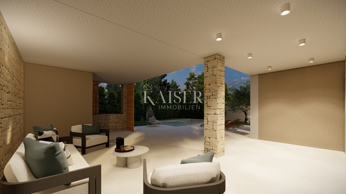 Istria, Vodnjan - moderna villa bifamiliare di 260m2 con piscina in un ambiente tranquillo