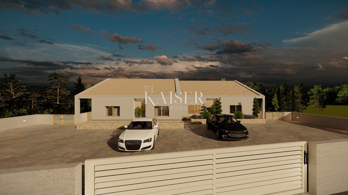 Istria, Vodnjan - moderna villa bifamiliare di 260m2 con piscina in un ambiente tranquillo