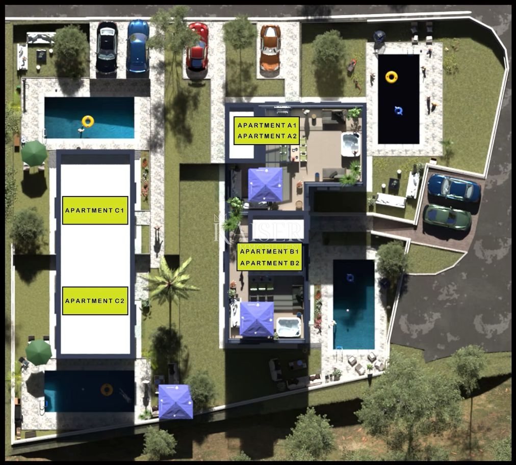 Istria, Parenzo, appartamento al piano terra con giardino in un nuovo edificio!