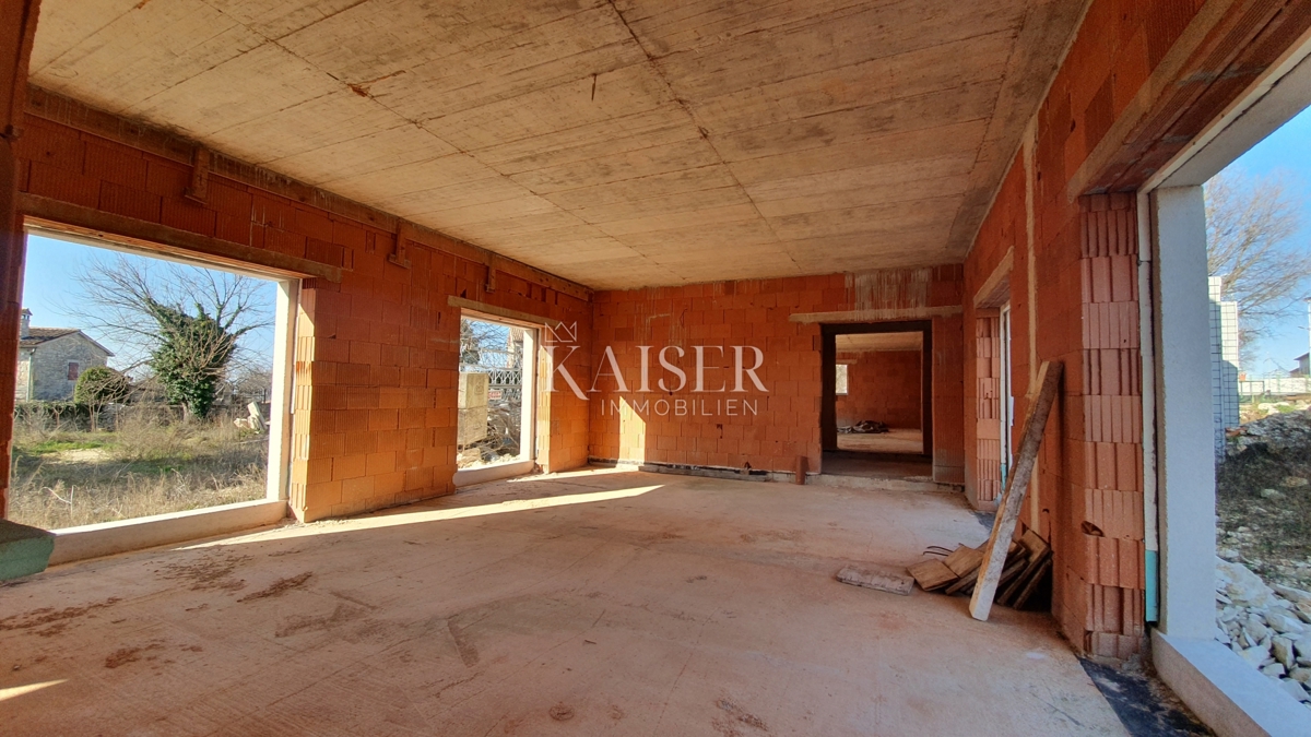 Istria - Lovreč, villa in pietra con vista mare