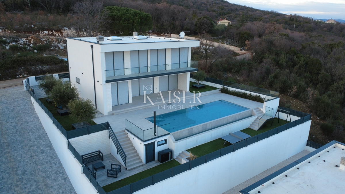 Istria, Rabac - villa di lusso con vista panoramica sul mare, 233 m2