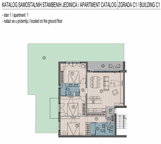 Marina, Trogir - Appartamento esclusivo, pronto per essere abitato, con vista panoramica e giardino