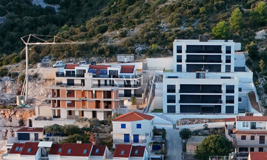 Marina, Trogir - Appartamento esclusivo, pronto per essere abitato, con vista panoramica e giardino