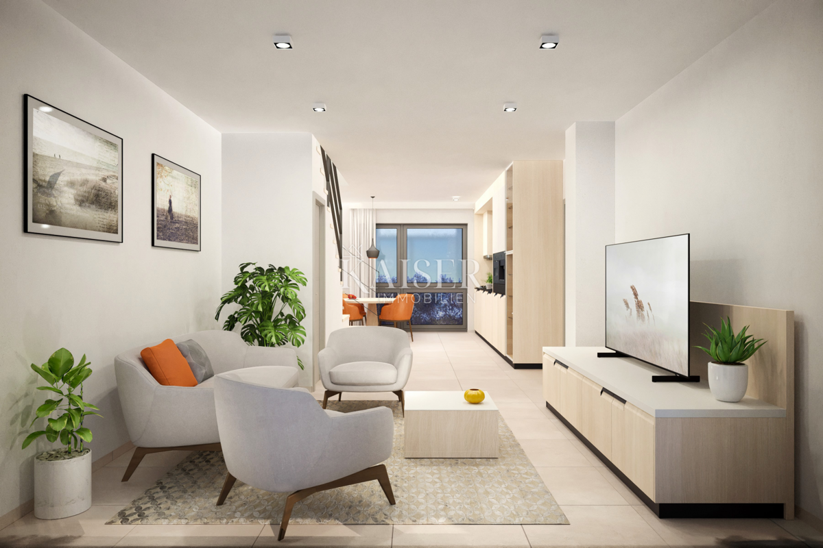 Parenzo, Istria, splendido appartamento duplex con vista mare