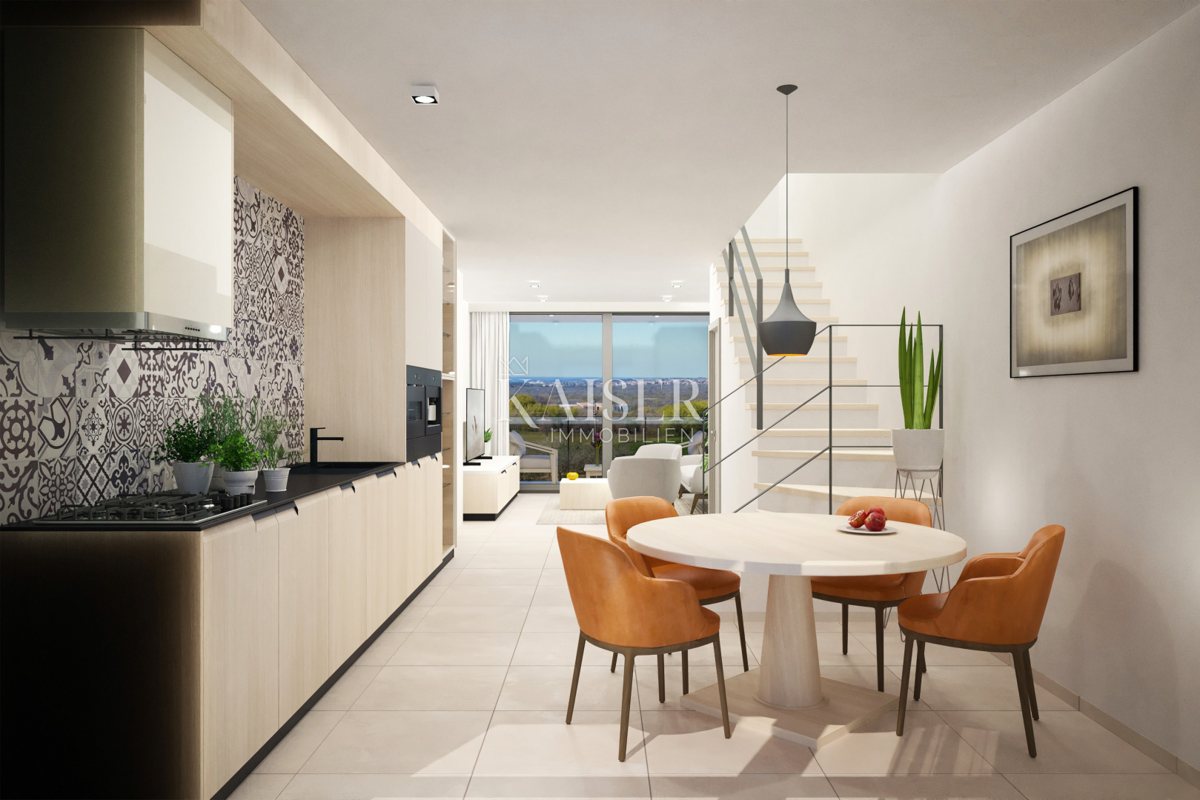 Parenzo, Istria, splendido appartamento duplex con vista mare