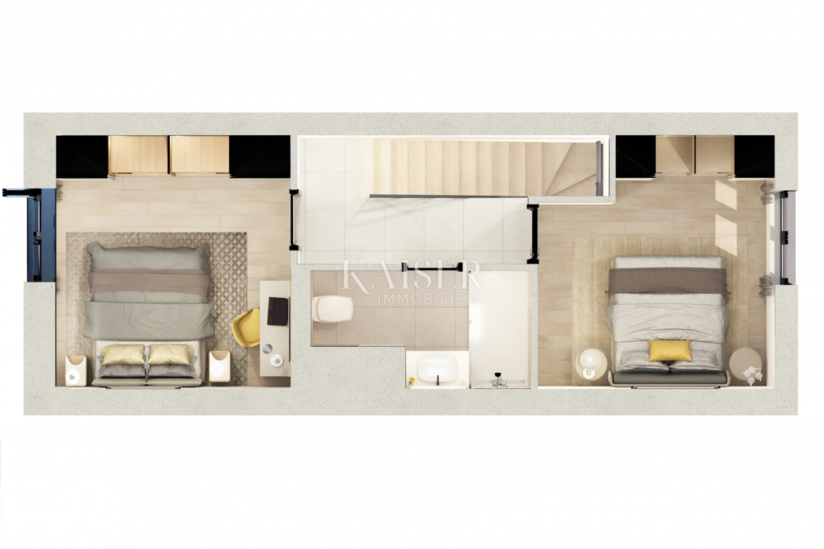 Parenzo, Istria, splendido appartamento duplex con vista mare