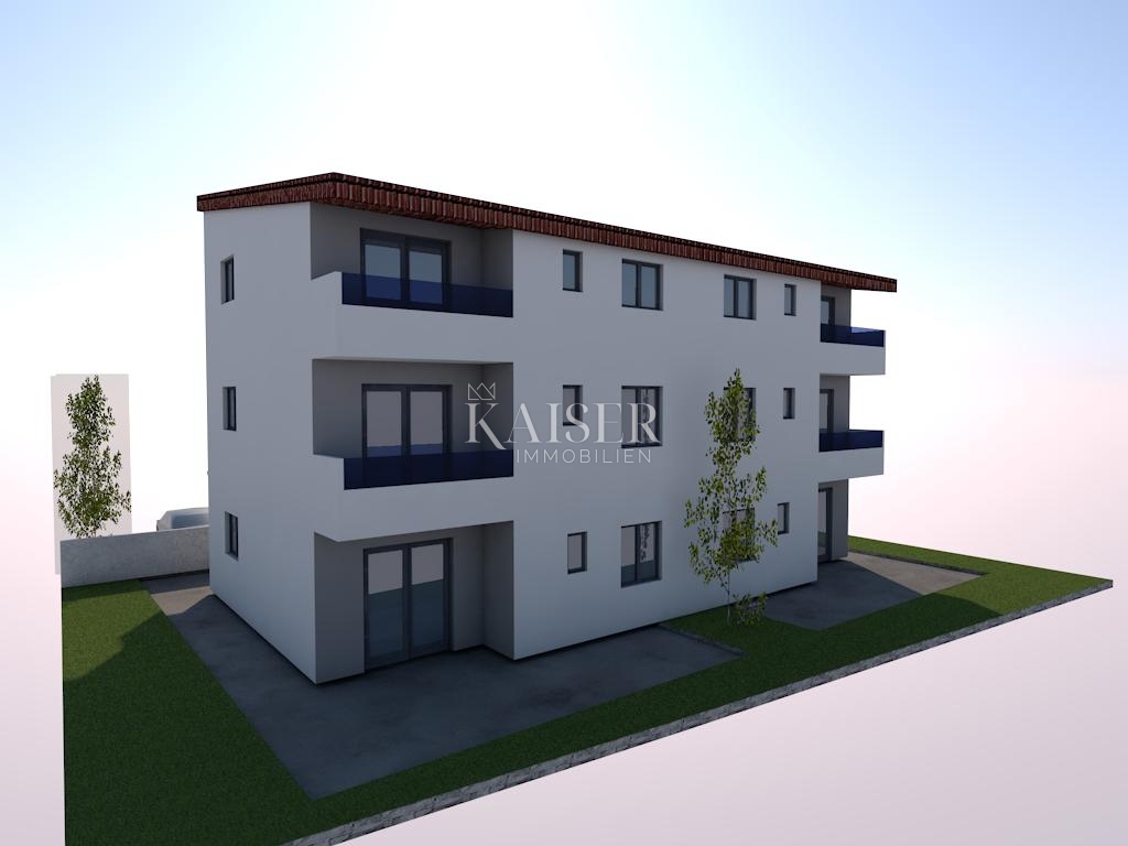 Povljana piano terra S2 giardino e terrazze nuovo edificio