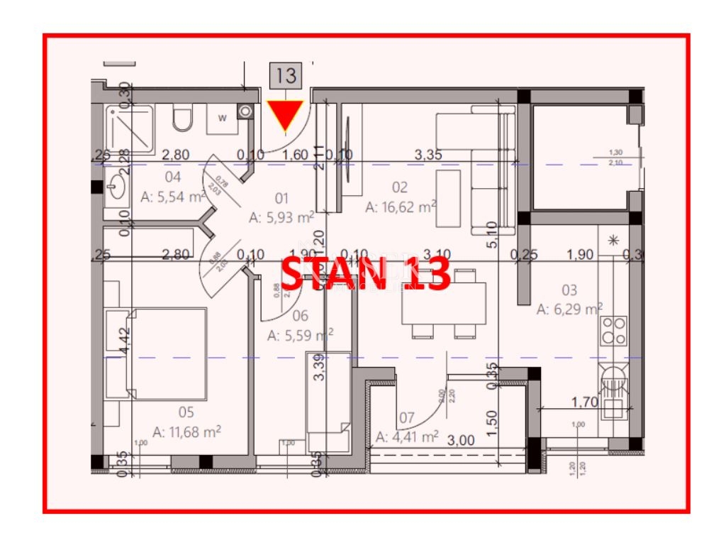 Istria, Pola - appartamento moderno di 54 m² con balcone