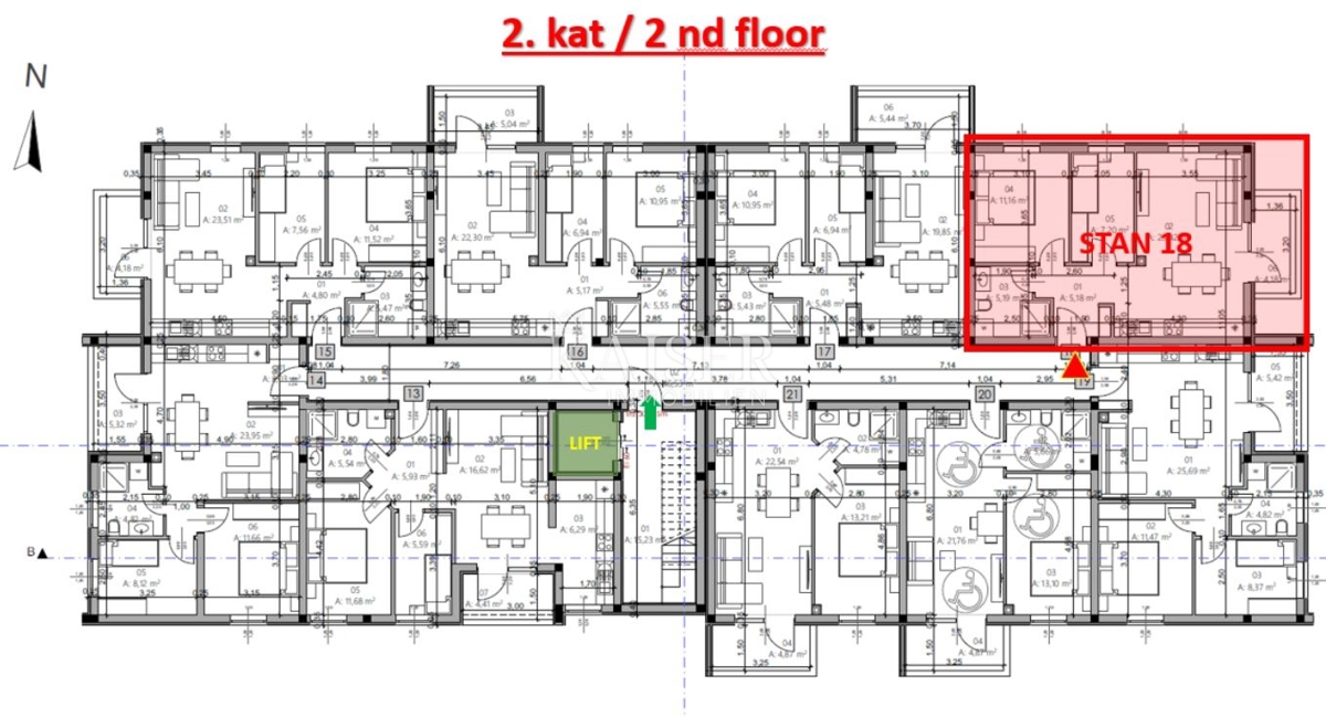 Istria, Pola - appartamento moderno di 54 m² con balcone