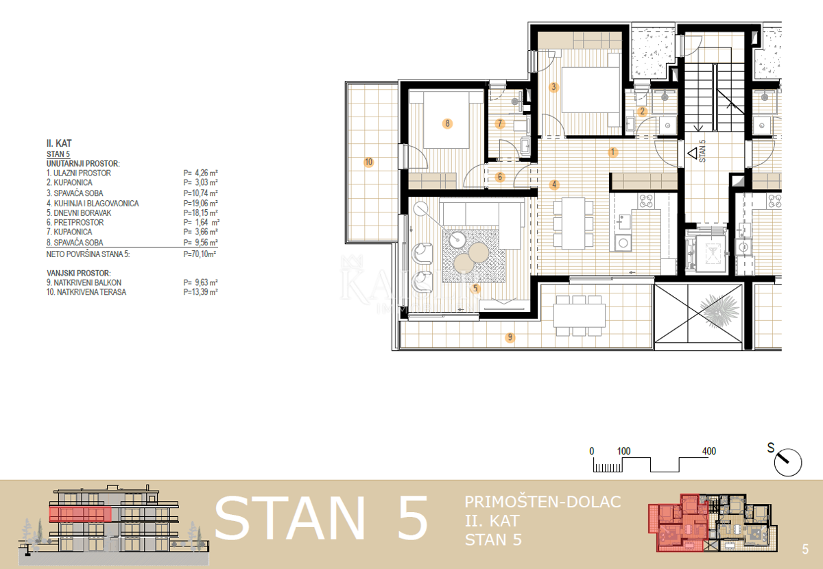 Appartamento Primošten, 83,26m2