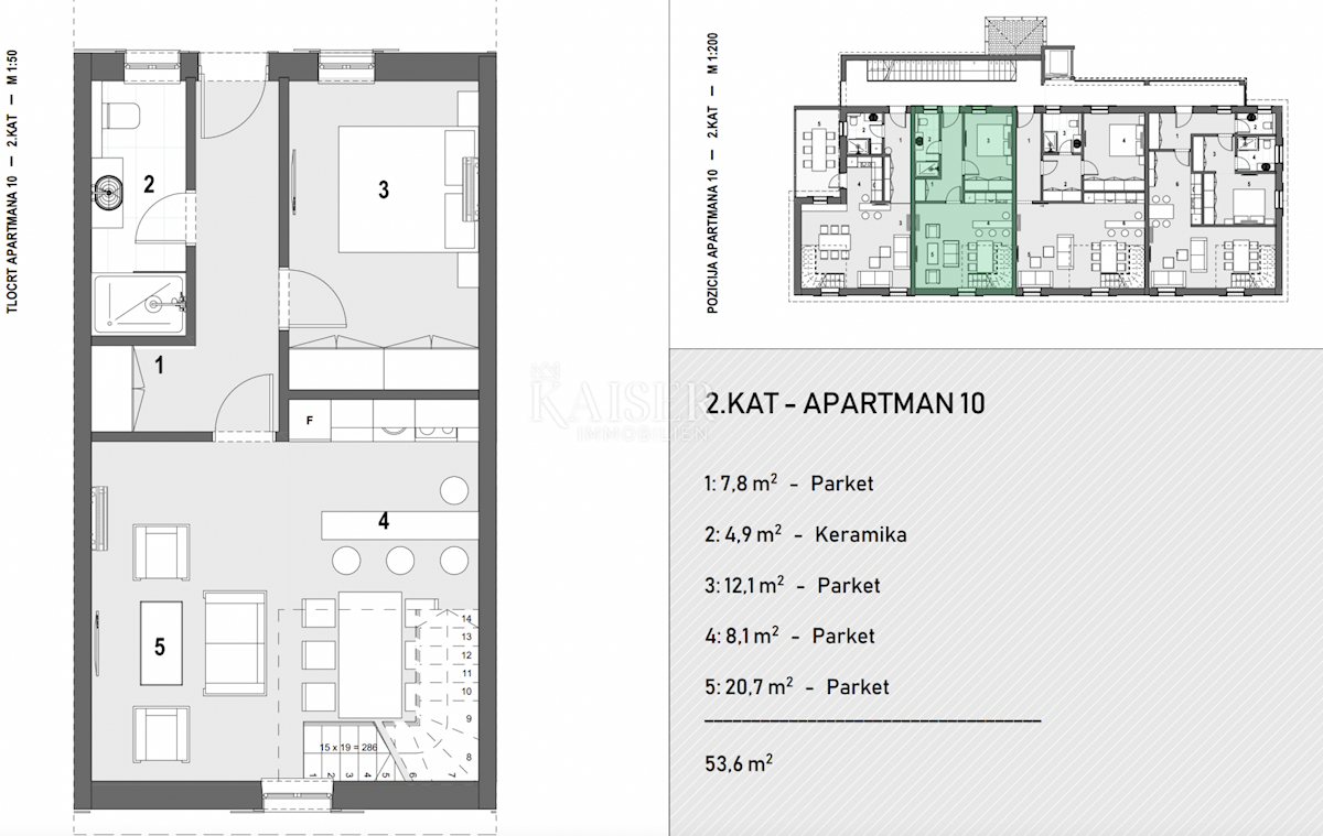 Appartamento Volosko, Opatija, 118,47m2