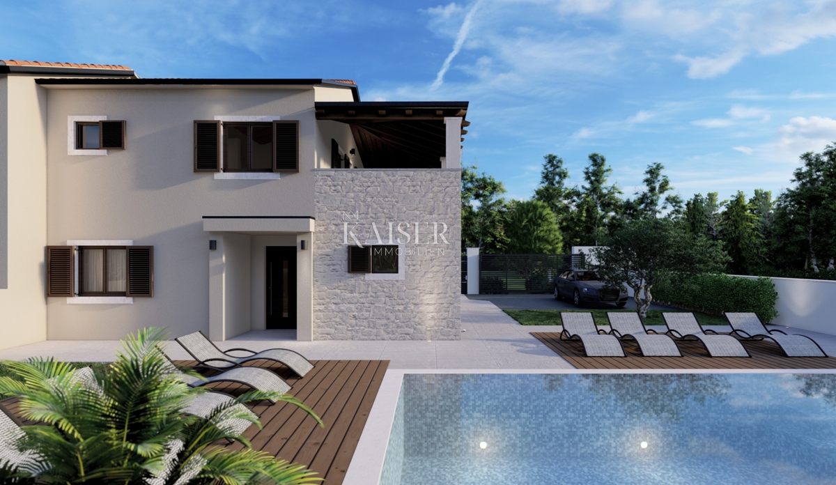 Istria - Parenzo, nuova villa moderna con piscina a 2 km dal mare