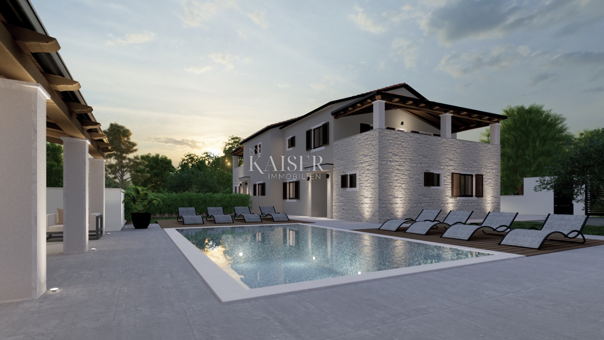 Istria - Parenzo, nuova villa moderna con piscina a 2 km dal mare