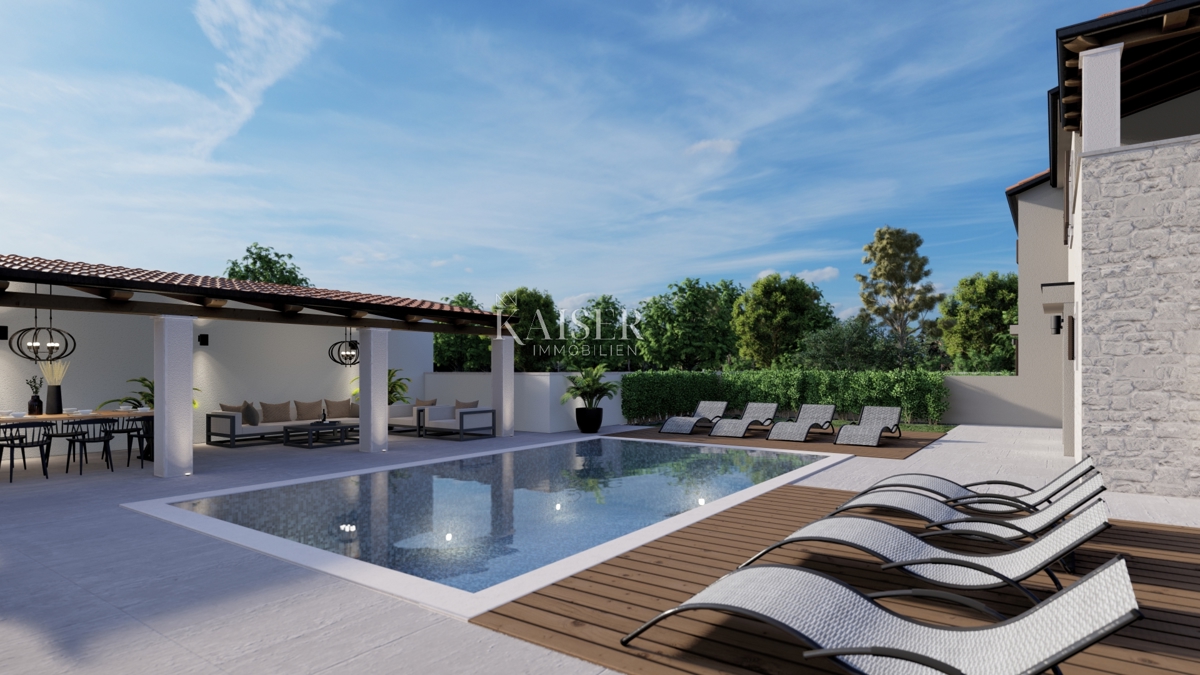 Istria - Parenzo, nuova villa moderna con piscina a 2 km dal mare