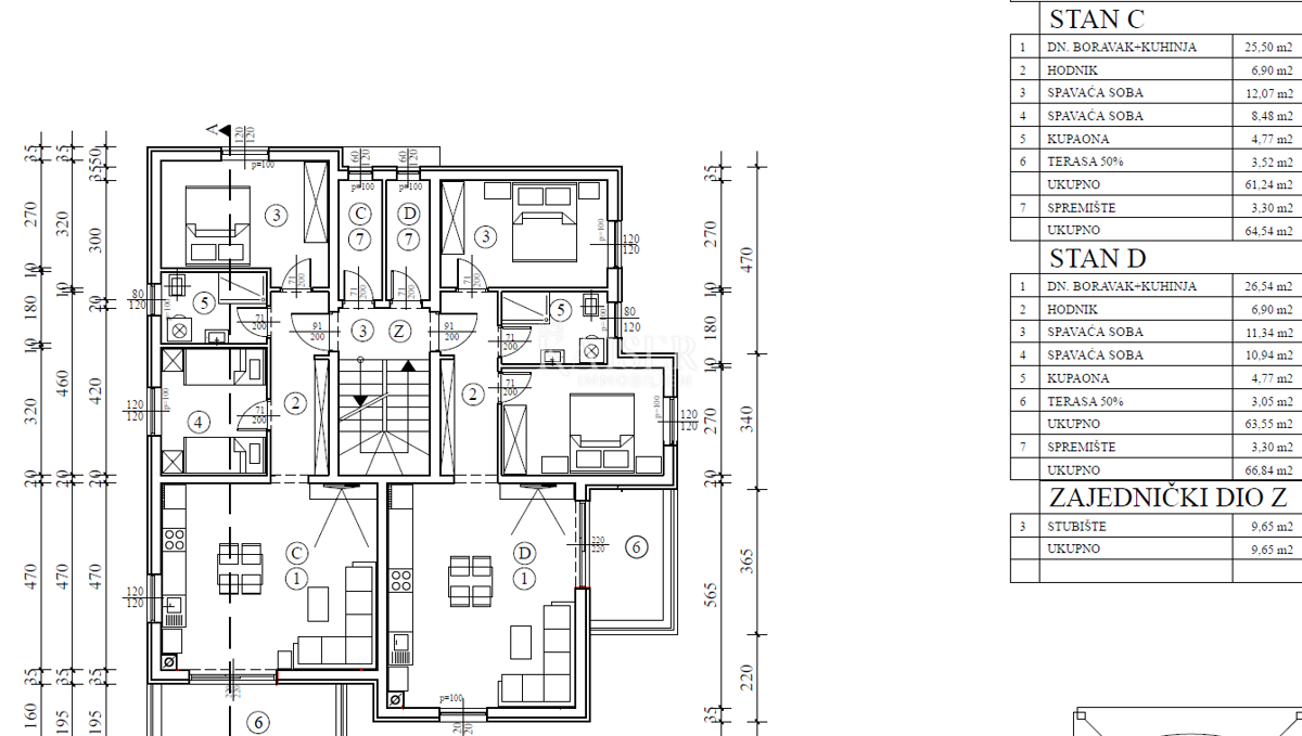 Istria - Umago, appartamento al primo piano, vista mare