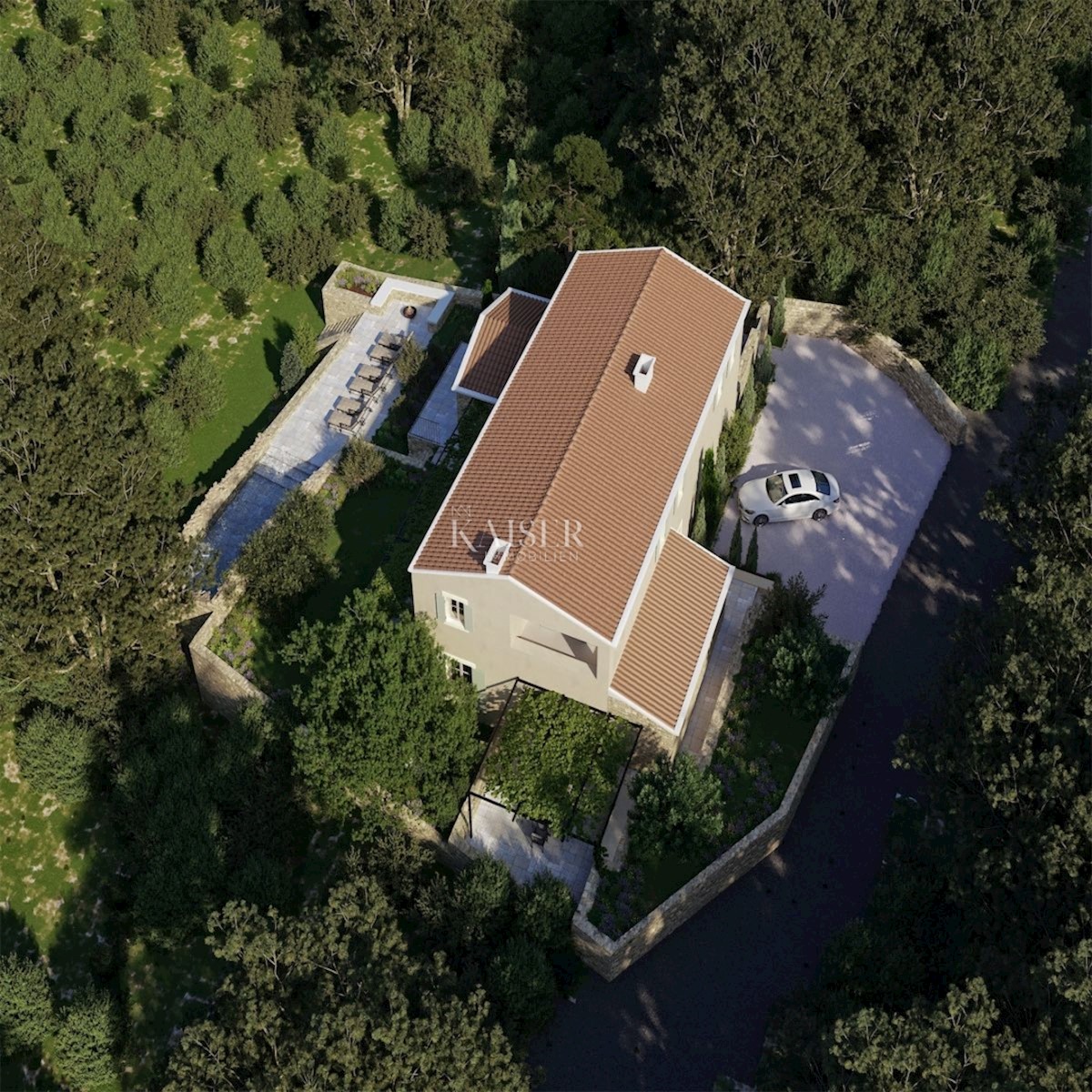 Istria - Cittanova, bellissima villa in pietra autentica con vista mare