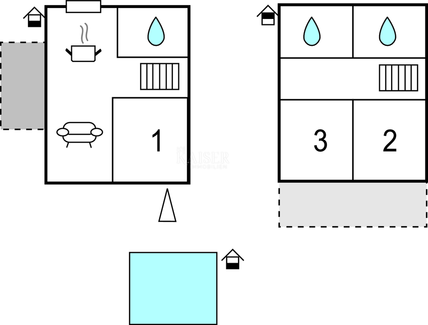 Kornić, Isola di Krk - villa 121m2 con vista mare e piscina
