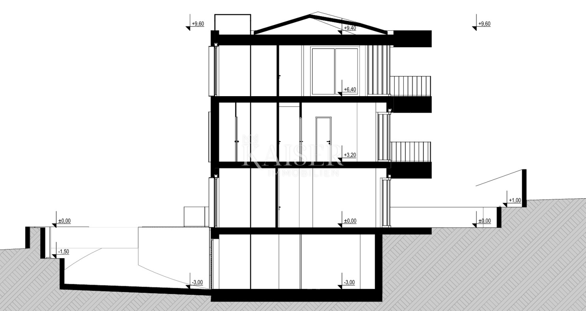 Земля під забудову Vrbnik, 1.000m2