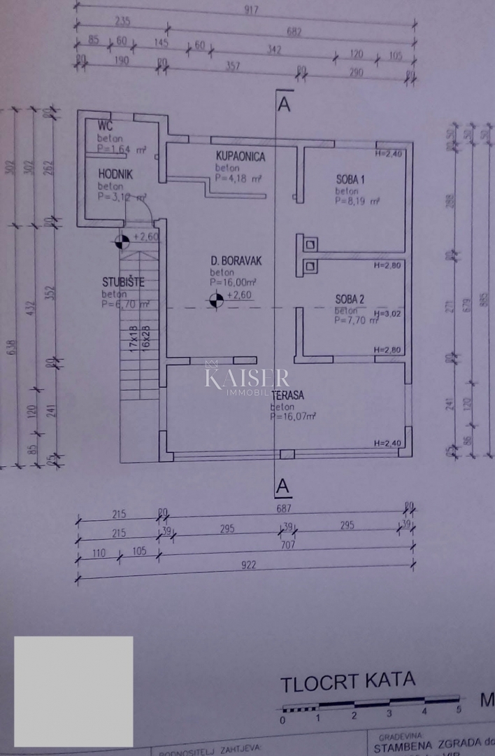 Vir, casa con due unità separate, a 200 m dal mare