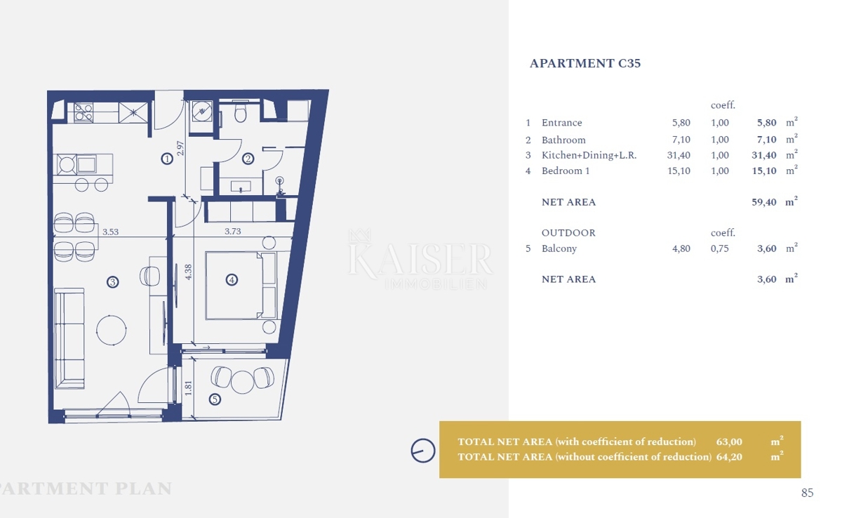 Istria, Umago, Salvore - appartamento 64m2, in un resort di lusso: tutti i servizi del resort disponibili