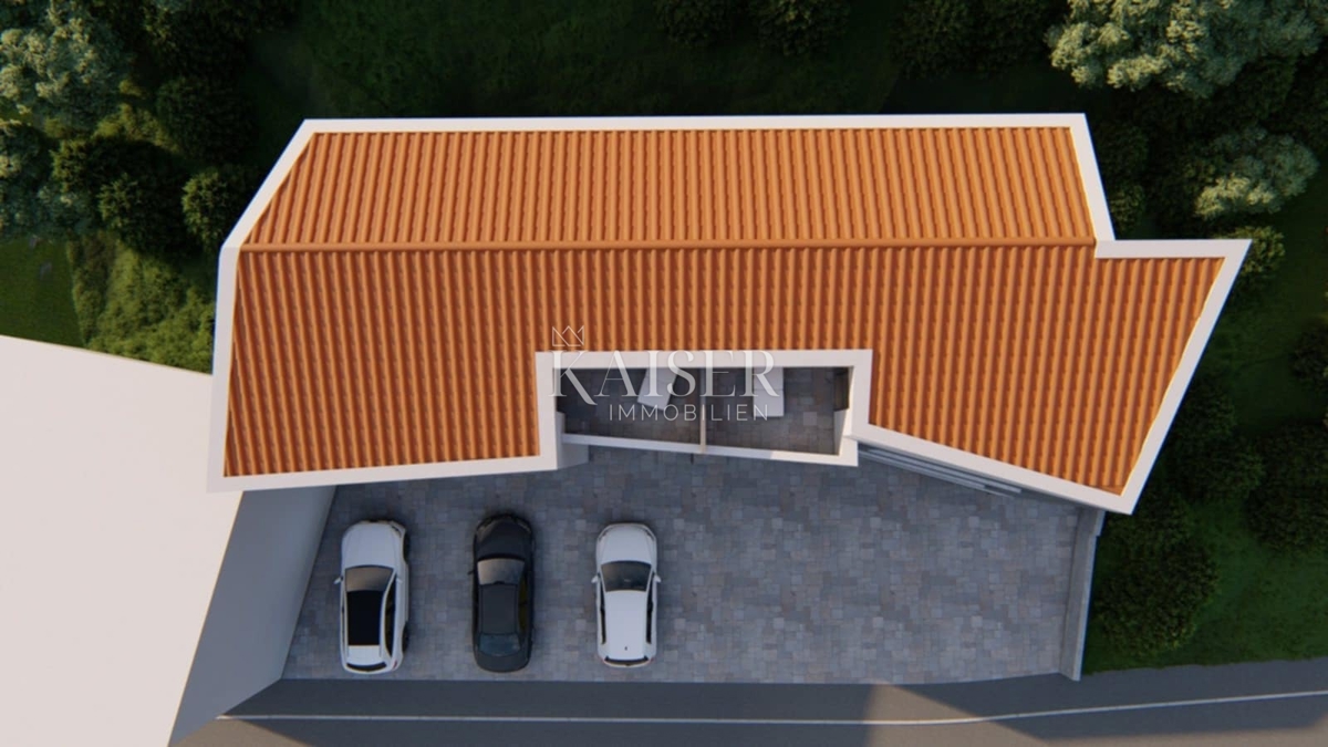 Isola di Krk, Vrbnik - appartamento duplex 95m2 con vista mare