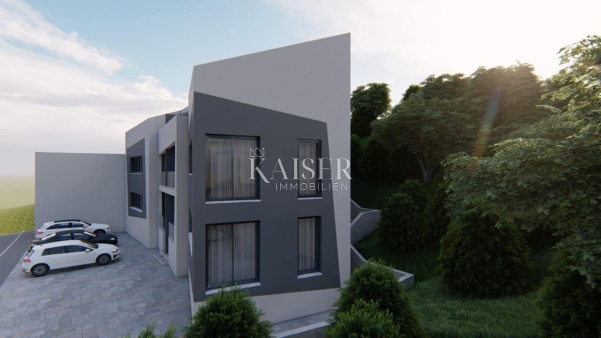 Isola di Krk, Vrbnik - appartamento duplex 95m2 con vista mare