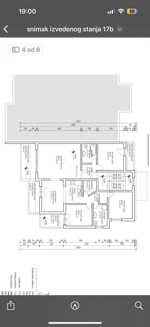 Spalato, Žnjan - appartamento con tre camere da letto 120 m2 con vista mare