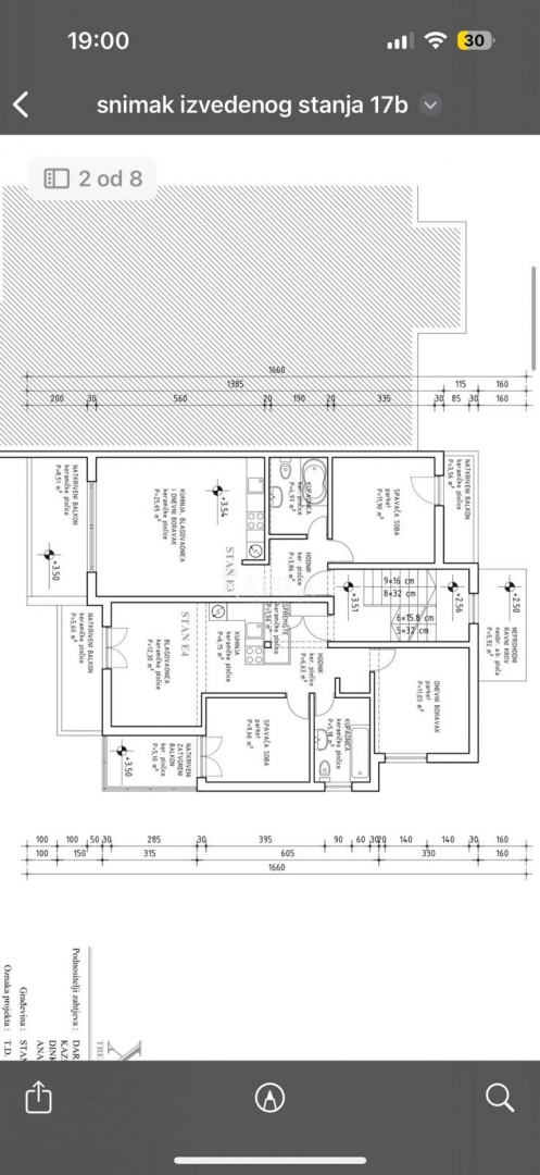Spalato, Žnjan - appartamento con tre camere da letto 120 m2 con vista mare